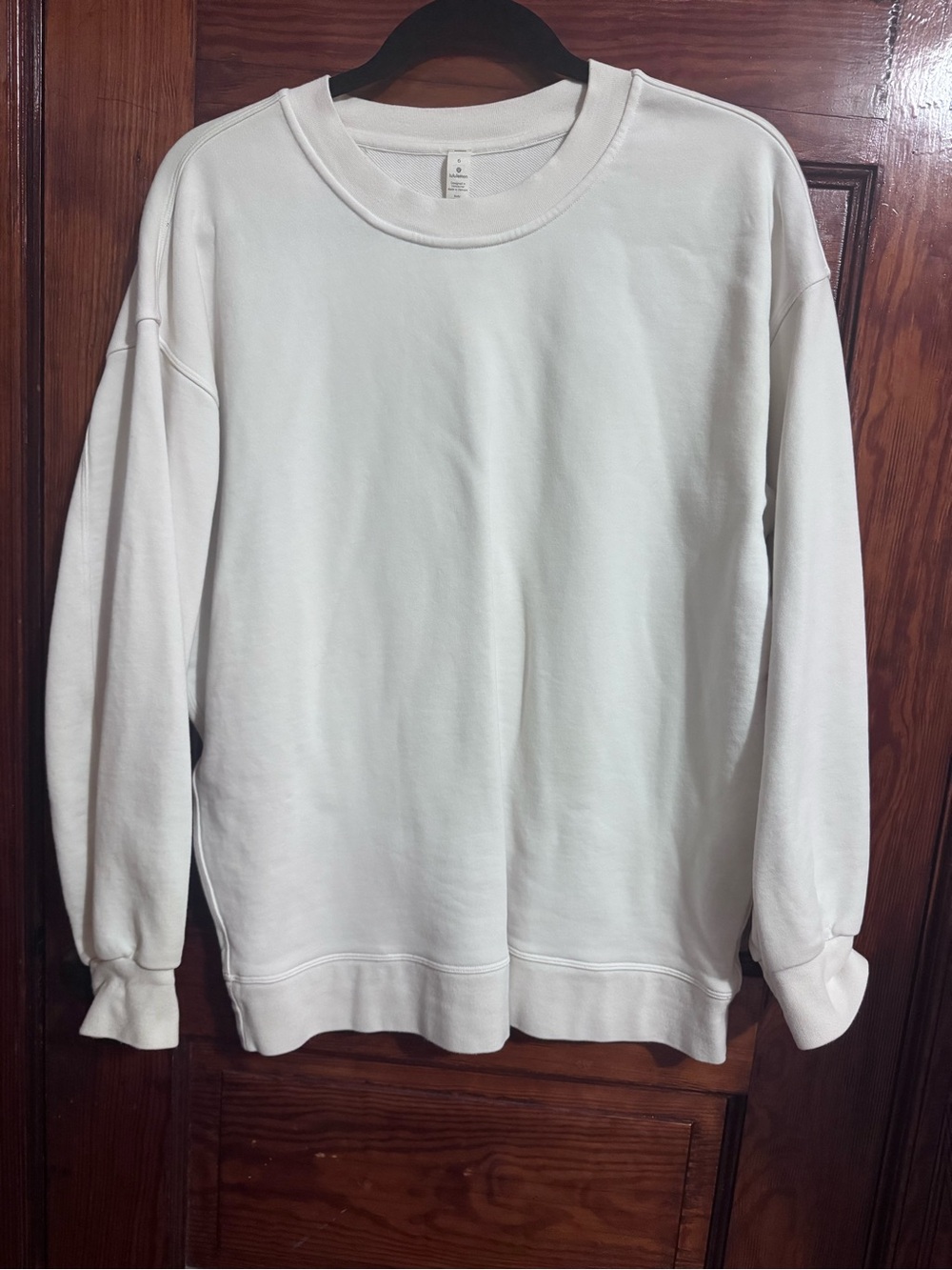 Lululemon Perfectly Oversized Crew Sweatshirt White Size 6